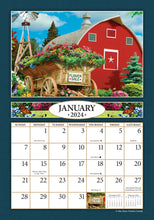 Load image into Gallery viewer, A Country Walk 2024 (Item #2654) - 7x10 Refill Sheet Calendar - BONUS POCKET PLANNER &amp; BOOKMARK WHILE QUANTITIES LAST
