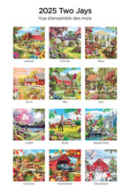 Load image into Gallery viewer, Une promenade à la campagne 2026 (Article #2517) - Recharge de 12 x 24 feuille calendrier