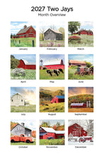 Load image into Gallery viewer, Beckoning Barns 2027 (Item #33012) - ** SHIPPING IN SEPTEMBER ** 12x24 Refill Sheet Calendar - BONUS POCKET PLANNER & BOOKMARK WHILE QUANTITIES LAST