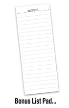 Charger l'image dans la galerie, Bygone Days 2026 (Item #40968) - 7x14 Refill Sheet Calendar - INCLUDES LIST PAD & BONUS BOOKMARK - WHILE QUANTITIES LAST