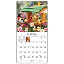 Load image into Gallery viewer, Feathered Friends 2027 (Item #43728) - ** SHIPPING IN SEPTEMBER ** 7x14 Refill Sheet Calendar - INCLUDES LIST PAD & BONUS BOOKMARK - WHILE QUANTITIES LAST