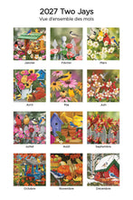 Load image into Gallery viewer, Amis à plumes 2027 (Article #5911) - ** SHIPPING IN SEPTEMBER ** Recharge de 4x6 feuille calendrier