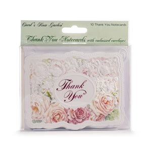 ForArtSake - Apricot Roses & Lace Thank You Card Set