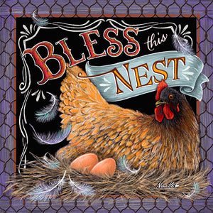 Bless This Nest 2024 (Item # 7052) - 12x24 Refill Sheet Calendar - BONUS POCKET PLANNER & BOOKMARK WHILE QUANTITIES LAST