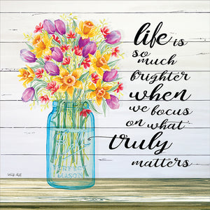 Life Is Brighter 2025 (Item #39746) - 12x24 Refill Sheet Calendar - BONUS POCKET PLANNER & BOOKMARK WHILE QUANTITIES LAST