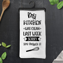 Load image into Gallery viewer, Scrunchy Face Towel - My Kitchen was Clean
