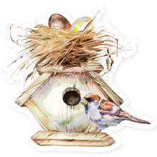 Load image into Gallery viewer, Hopper Studios Vinyl Stickers - Sadie the Sparrow
