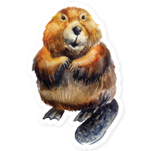 Load image into Gallery viewer, Hopper Studios Vinyl Stickers - Bobby the Beaver
