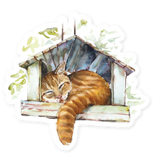 Load image into Gallery viewer, Hopper Studios Vinyl Stickers - Charlie the Cat
