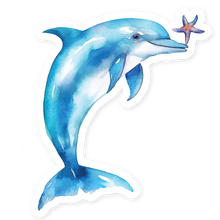 Load image into Gallery viewer, Hopper Studios Vinyl Stickers - Daphne the Dolphin
