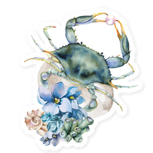 Load image into Gallery viewer, Hopper Studios Vinyl Stickers - Bethany the Blue Crab
