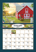 Load image into Gallery viewer, A Country Walk 2027 (Item #2654) - ** SHIPPING IN SEPTEMBER ** 7x10 Refill Sheet Calendar - BONUS POCKET PLANNER &amp; BOOKMARK WHILE QUANTITIES LAST
