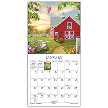 Load image into Gallery viewer, A Country Walk 2027 (Item #40018) - 7x14 Refill Sheet Calendar - INCLUDES LIST PAD &amp; BONUS BOOKMARK WHILE QUANTITIES LAST
