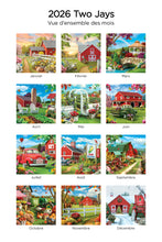 Load image into Gallery viewer, Une promenade à la campagne 2026 (Article #2630) - Recharge de 8x10 feuille calendrier

