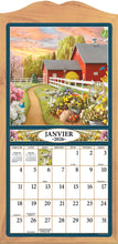 Load image into Gallery viewer, Une promenade à la campagne 2026 (Article #2517) - Recharge de 12 x 24 feuille calendrier
