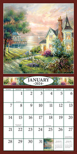 Bygone Days 2024 (Item #3133) - 12x24 Refill Sheet Calendar - BONUS POCKET PLANNER & BOOKMARK WHILE QUANTITIES LAST