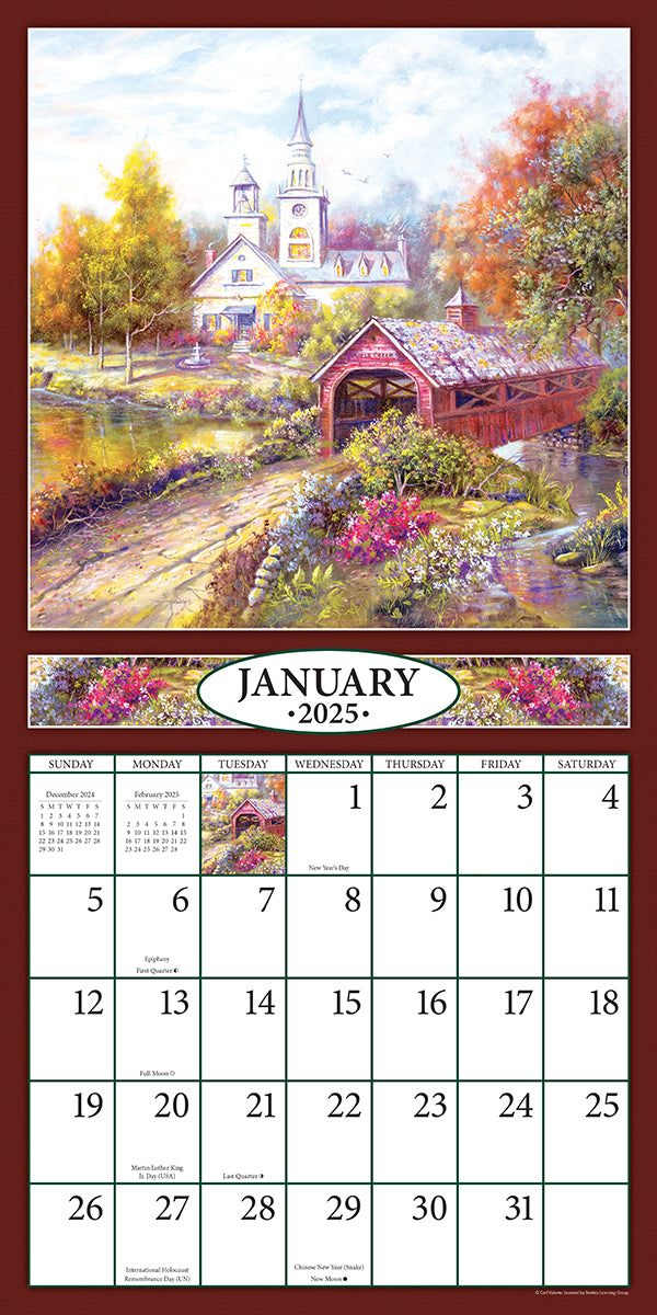 Bygone Days 2025 (Item #3133) - 12x24 Refill Sheet Calendar - BONUS POCKET PLANNER & BOOKMARK WHILE QUANTITIES LAST