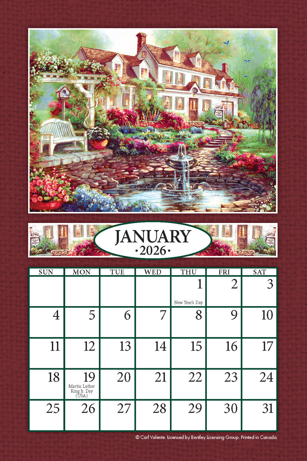 Bygone Days 2026 (Item #0360) - 4x6 Refill Sheet Calendar - BONUS POCKET PLANNER & BOOKMARK WHILE QUANTITIES LAST