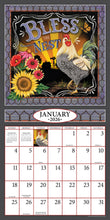 Load image into Gallery viewer, Bless This Nest 2026 (Item # 7052) - 12x24 Refill Sheet Calendar - BONUS POCKET PLANNER &amp; BOOKMARK WHILE QUANTITIES LAST
