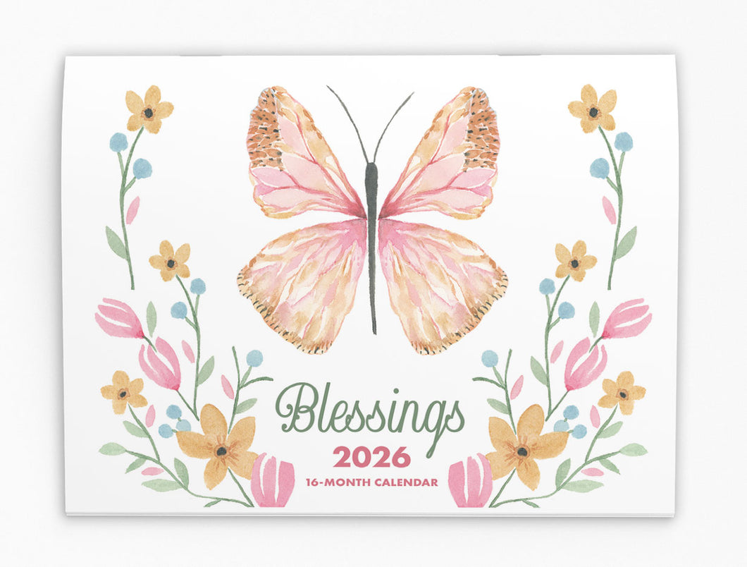 Blessings Folding Calendar 2026 (Item # 289995)