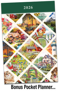 A Country Walk 2026 (Item #2654) - 7x10 Refill Sheet Calendar - BONUS POCKET PLANNER & BOOKMARK WHILE QUANTITIES LAST
