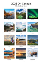 Load image into Gallery viewer, Ô Canada 2026 (Article #32028) - Recharge de 12 x 24 feuille calendrier
