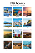 Load image into Gallery viewer, Ô Canada 2027 (Article #32028) - ** SHIPPING IN SEPTEMBER ** Recharge de 12 x 24 feuille calendrier
