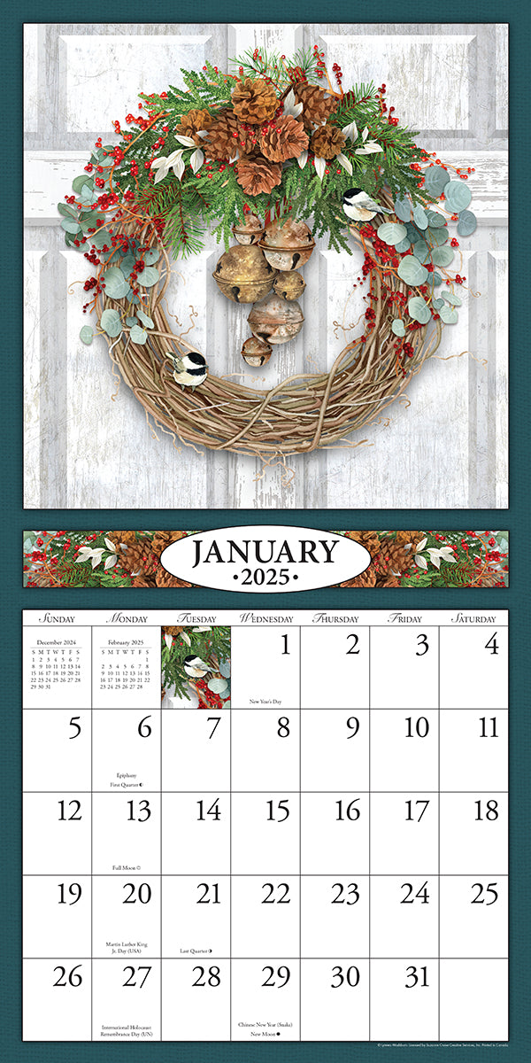 Celebrating Seasons 2025 (Item #77642) - 12x24 Refill Sheet Calendar - BONUS POCKET PLANNER & BOOKMARK WHILE QUANTITIES LAST