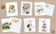 Load image into Gallery viewer, Hopper Studios *Coastal* Enclosure Cards - Varied Occasion Mixed 6 packs
