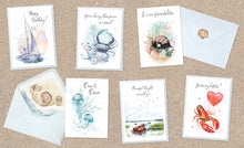 Load image into Gallery viewer, Hopper Studios *Coastal* Greeting Cards - Varied Occasions Mixed 6 Pack

