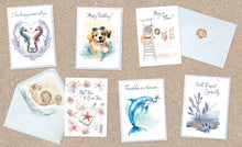Load image into Gallery viewer, Hopper Studios *Coastal* Greeting Cards - Varied Occasions Mixed 6 Pack
