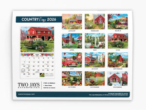Country Days Folding Calendar 2026 (Item # 289844)