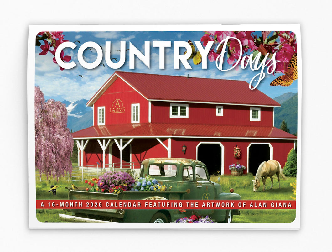 Country Days Folding Calendar 2026 (Item # 289844)