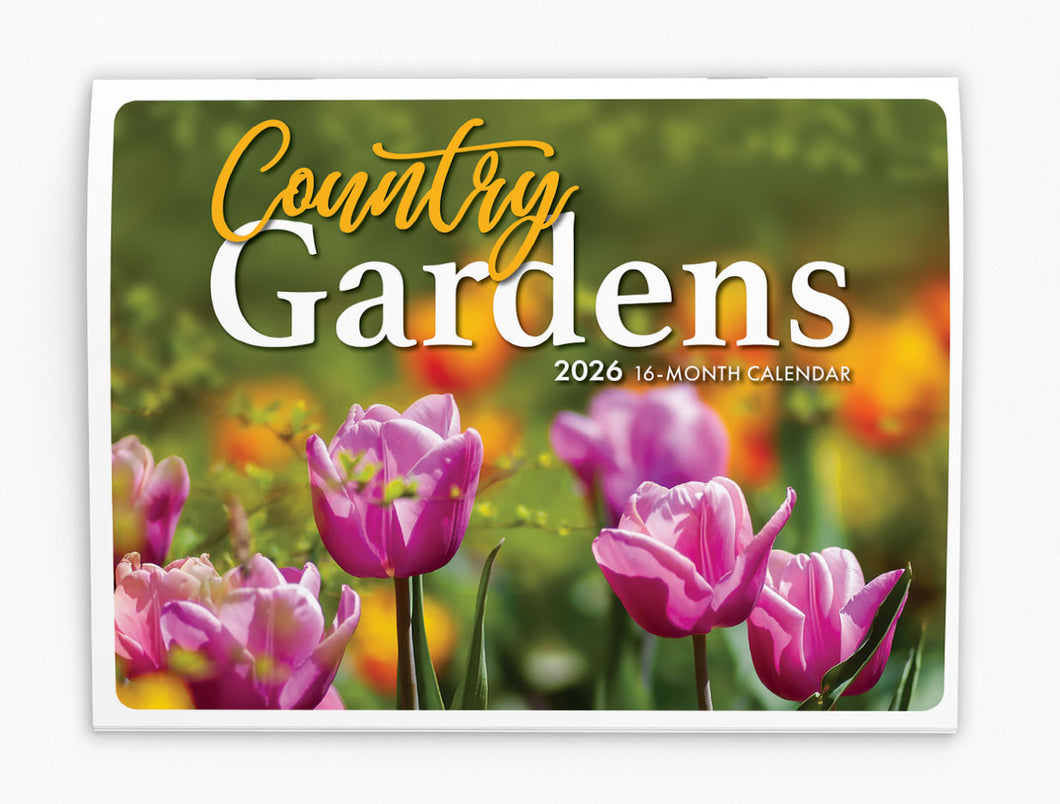 Country Gardens Folding Calendar 2026 (Item # 289855)