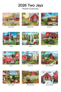 Country Days Folding Calendar 2026 (Item # 289844)