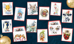 Hopper Studios Enclosure Holiday Cards - Mixed 6 packs