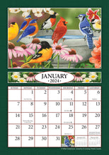 Load image into Gallery viewer, Feathered Friends 2024 (Item #2754) - 7x10 Refill Sheet Calendar - BONUS POCKET PLANNER &amp; BOOKMARK WHILE QUANTITIES LAST
