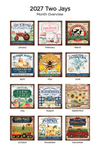Charger l'image dans la galerie, Farmers Market 2027 (Item #21332) -  ** SHIPPING IN SEPTEMBER ** 12x24 Refill Sheet Calendar - BONUS POCKET PLANNER &amp; BOOKMARK WHILE QUANTITIES LAST
