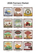 Load image into Gallery viewer, Farmers Market 2026 (Item #21332) - 12x24 Refill Sheet Calendar - BONUS POCKET PLANNER &amp; BOOKMARK WHILE QUANTITIES LAST
