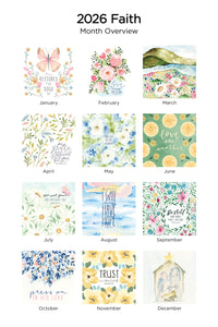 Faith & Devotion 2026 (Item #77662) - 12x24 Refill Sheet Calendar - BONUS POCKET PLANNER & BOOKMARK WHILE QUANTITIES LAST