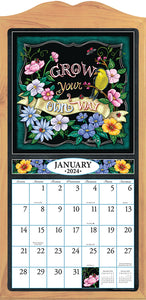Grow Your Own Way 2024 (Item #7106) - 12x24 Refill Sheet Calendar - BONUS POCKET PLANNER & BOOKMARK WHILE QUANTITIES LAST