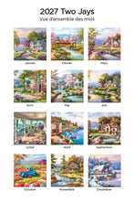 Load image into Gallery viewer, La Douceur Du Foyer 2027 (Article #0688) -  ** SHIPPING IN SEPTEMBER ** Recharge de 12x24 feuille calendrier

