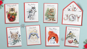 Hopper Studios Holiday Greeting Cards - Mixed 6 Pack