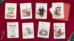 Hopper Studios Christmas Greeting Cards - Mixed 6 Pack