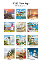 Charger l&#39;image dans la galerie, Lighthouses 2025 (Item #3017) - 12x24 Refill Sheet Calendar - BONUS POCKET PLANNER &amp; BOOKMARK WHILE QUANTITIES LAST
