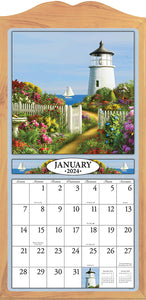 Lighthouses 2024 (Item #3017) - 12x24 Refill Sheet Calendar - BONUS POCKET PLANNER & BOOKMARK WHILE QUANTITIES LAST