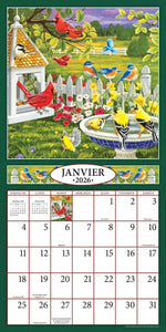 Amis à plumes 2026 (Article #0333) - Recharge de 12x24 feuille calendrier