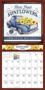 Farmers Market 2026 (Item #21332) - 12x24 Refill Sheet Calendar - BONUS POCKET PLANNER & BOOKMARK WHILE QUANTITIES LAST