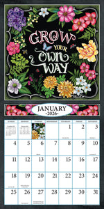 Grow Your Own Way 2026 (Item #7106) - 12x24 Refill Sheet Calendar - BONUS POCKET PLANNER & BOOKMARK WHILE QUANTITIES LAST