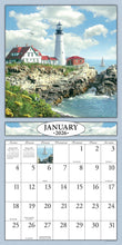 Load image into Gallery viewer, Lighthouses 2026 (Item #3017) - 12x24 Refill Sheet Calendar - BONUS POCKET PLANNER &amp; BOOKMARK WHILE QUANTITIES LAST
